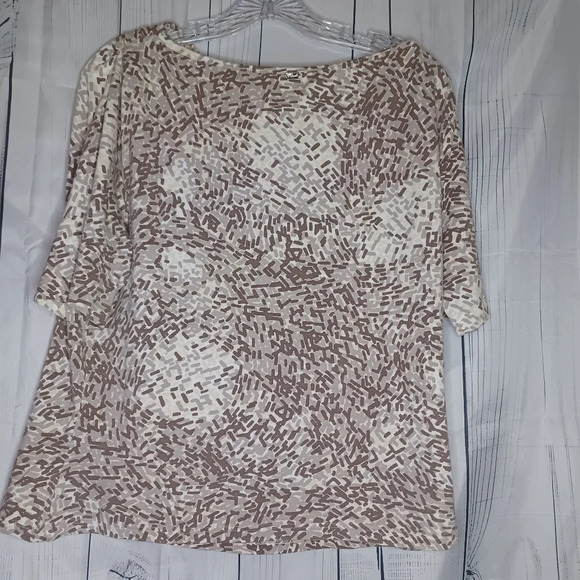 St.John Asymmetrical Short Sleeve Shirt - Picture 6 of 9